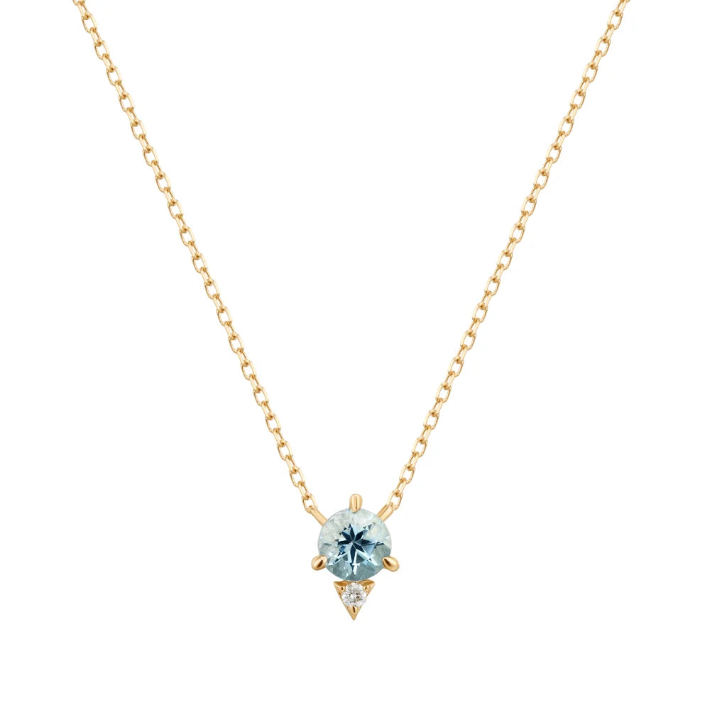 BECK | Aquamarine And Diamond Necklace
