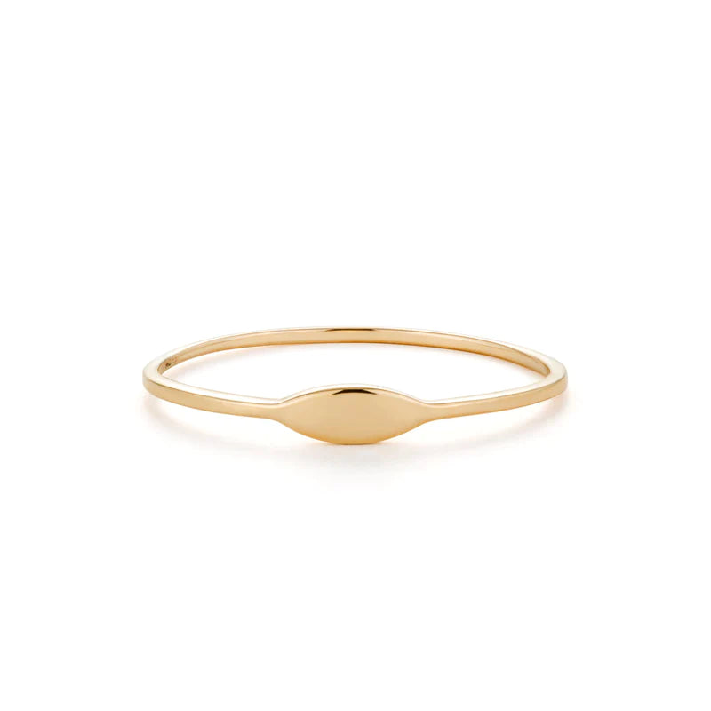 Petite Oval Signet Ring