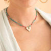 Charming Turquoise and Garnet Necklace