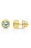 Signature Large Knockout Studs - Green Amethyst