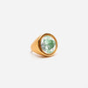 Signet Green Amethyst Ring