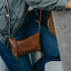 Borsa Convertible Leather Crossbody Bag