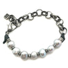 Adira - Baroque Pearl and Rolo Chain Bracelet