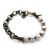 Adira - Baroque Pearl and Rolo Chain Bracelet