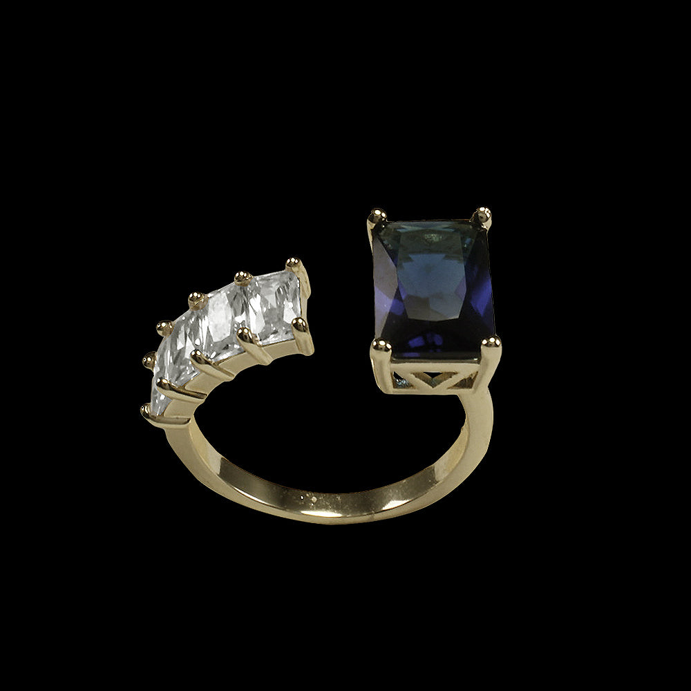 Blue Gold Ring