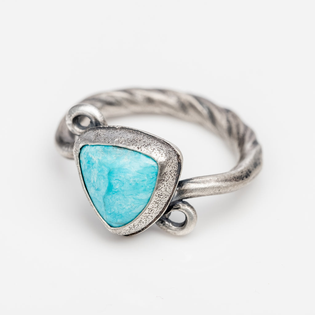 Armenian Turquoise Ring - Silver