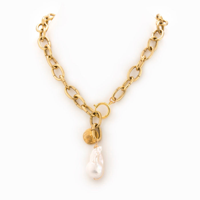 Kodiac Brass Necklace