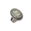Carved Prasiolite Ring